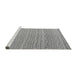 Sideview of Machine Washable Abstract Gray Modern Rug, wshabs4537gry