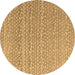 Round Abstract Brown Modern Rug, abs4537brn