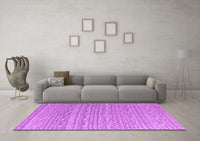 Machine Washable Abstract Purple Modern Rug, wshabs4537pur