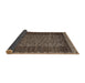 Sideview of Abstract Bakers Brown Modern Rug, abs4538