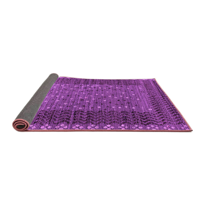 Sideview of Abstract Purple Modern Rug, abs4538pur