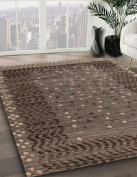 Abstract Bakers Brown Modern Rug, abs4538