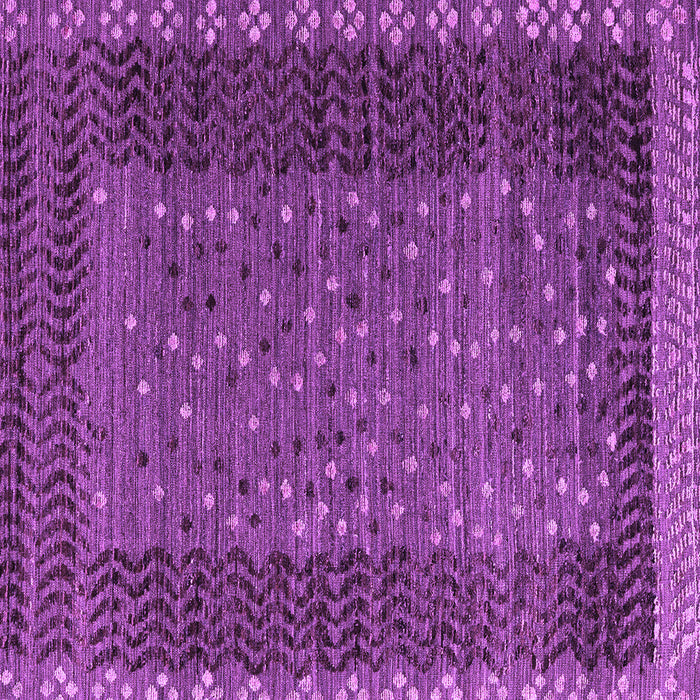 Square Machine Washable Abstract Purple Modern Area Rugs, wshabs4538pur