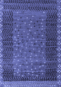 Abstract Blue Modern Rug, abs4538blu