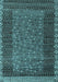 Machine Washable Abstract Light Blue Modern Rug, wshabs4538lblu