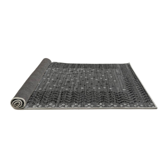 Sideview of Abstract Gray Modern Rug, abs4538gry