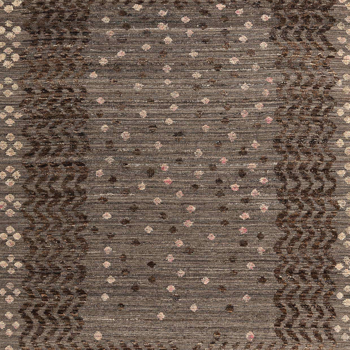 Machine Washable Abstract Bakers Brown Rug, wshabs4538