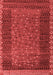 Abstract Red Modern Area Rugs