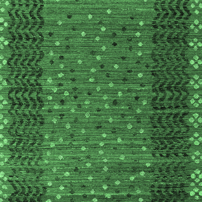 Machine Washable Abstract Emerald Green Modern Area Rugs, wshabs4538emgrn