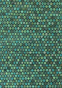 Abstract Turquoise Modern Rug, abs4539turq