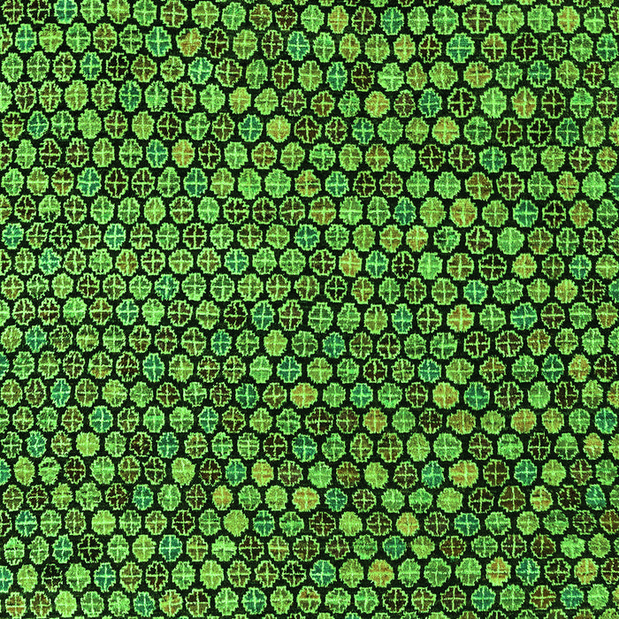 Machine Washable Abstract Green Modern Area Rugs, wshabs4539grn