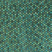 Square Abstract Turquoise Modern Rug, abs4539turq