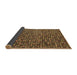 Sideview of Abstract Brown Modern Rug, abs4539brn