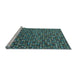 Sideview of Machine Washable Abstract Light Blue Modern Rug, wshabs4539lblu