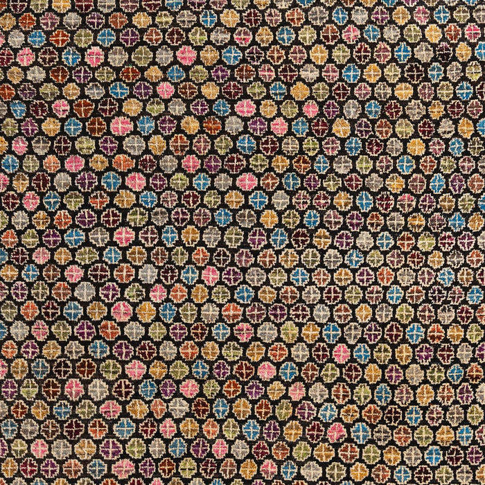 Machine Washable Abstract Night Red Rug, wshabs4539