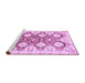 Sideview of Machine Washable Oriental Purple Traditional Area Rugs, wshabs453pur