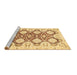 Sideview of Machine Washable Oriental Brown Traditional Rug, wshabs453brn