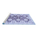 Sideview of Machine Washable Oriental Blue Traditional Rug, wshabs453blu