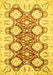 Oriental Yellow Traditional Rug, abs453yw