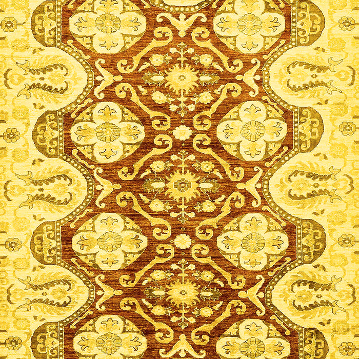 Oriental Yellow Traditional Rug, abs453yw