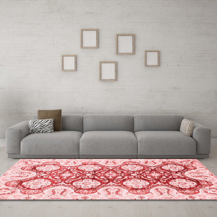 Traditional Red Washable Rugs