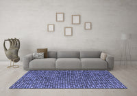 Machine Washable Abstract Blue Modern Rug, wshabs4540blu