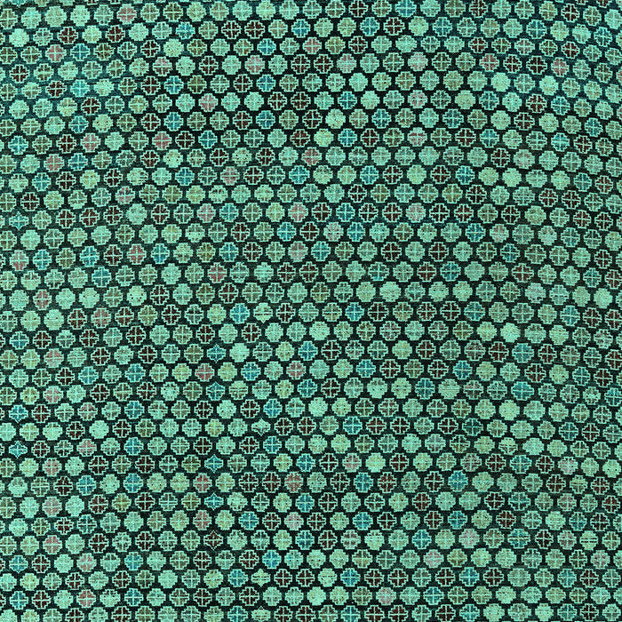 Abstract Turquoise Modern Rug, abs4540turq