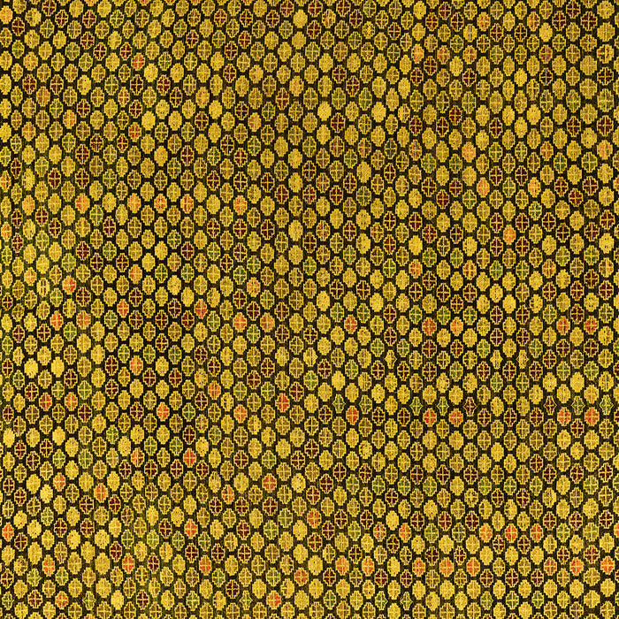 Square Abstract Yellow Modern Rug, abs4540yw