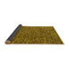 Sideview of Abstract Yellow Modern Rug, abs4540yw