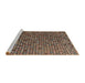 Sideview of Machine Washable Abstract Bakers Brown Rug, wshabs4541