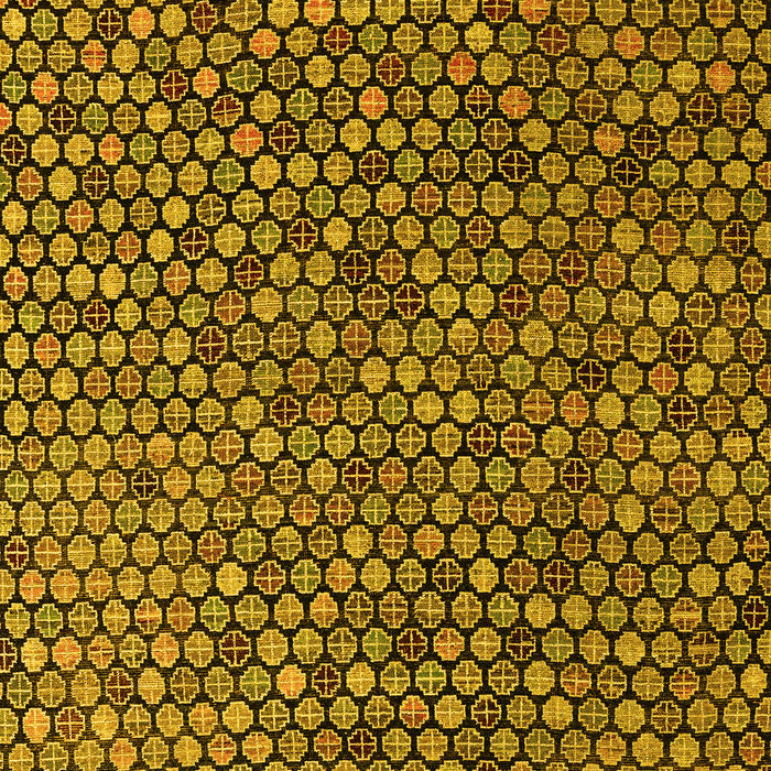 Machine Washable Abstract Yellow Modern Rug, wshabs4541yw