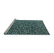 Sideview of Machine Washable Abstract Light Blue Modern Rug, wshabs4541lblu