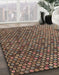 Machine Washable Abstract Bakers Brown Rug in a Family Room, wshabs4541