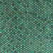 Square Machine Washable Abstract Turquoise Modern Area Rugs, wshabs4541turq