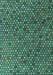 Machine Washable Abstract Turquoise Modern Area Rugs, wshabs4541turq