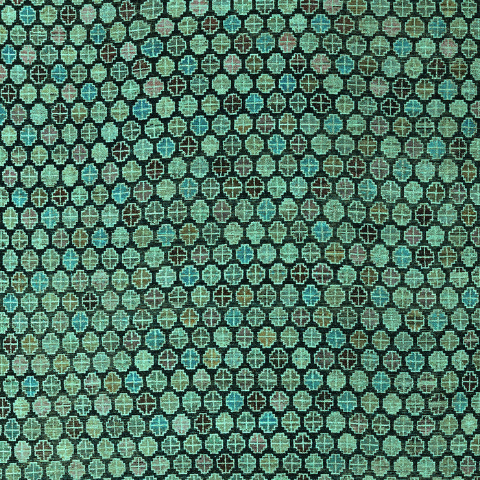 Machine Washable Abstract Turquoise Modern Area Rugs, wshabs4541turq