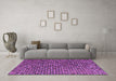 Machine Washable Abstract Purple Modern Area Rugs in a Living Room, wshabs4541pur