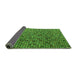 Sideview of Abstract Green Modern Rug, abs4541grn