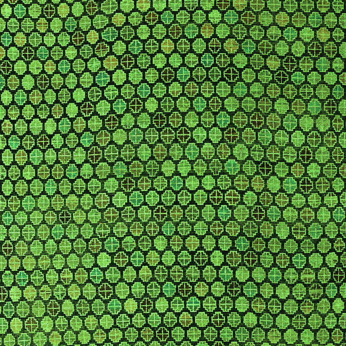Machine Washable Abstract Green Modern Area Rugs, wshabs4541grn