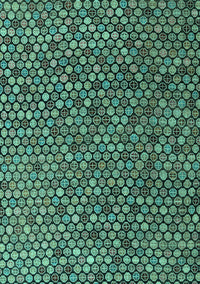 Abstract Turquoise Modern Rug, abs4541turq