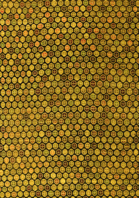 Abstract Yellow Modern Rug, abs4541yw