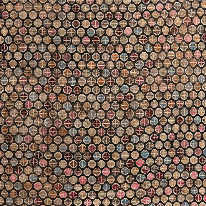 Machine Washable Abstract Bakers Brown Rug, wshabs4541