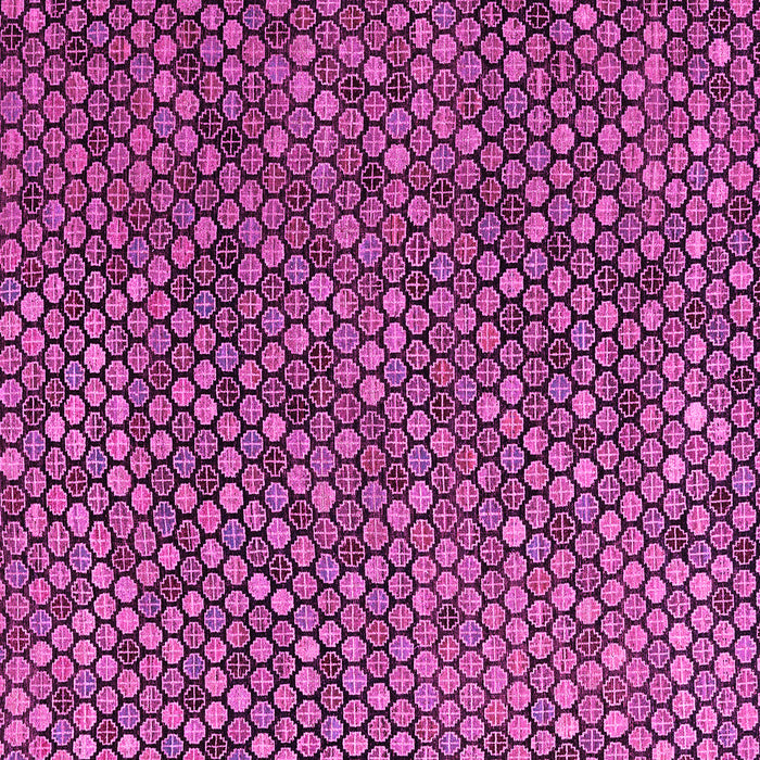 Square Machine Washable Abstract Pink Modern Rug, wshabs4541pnk