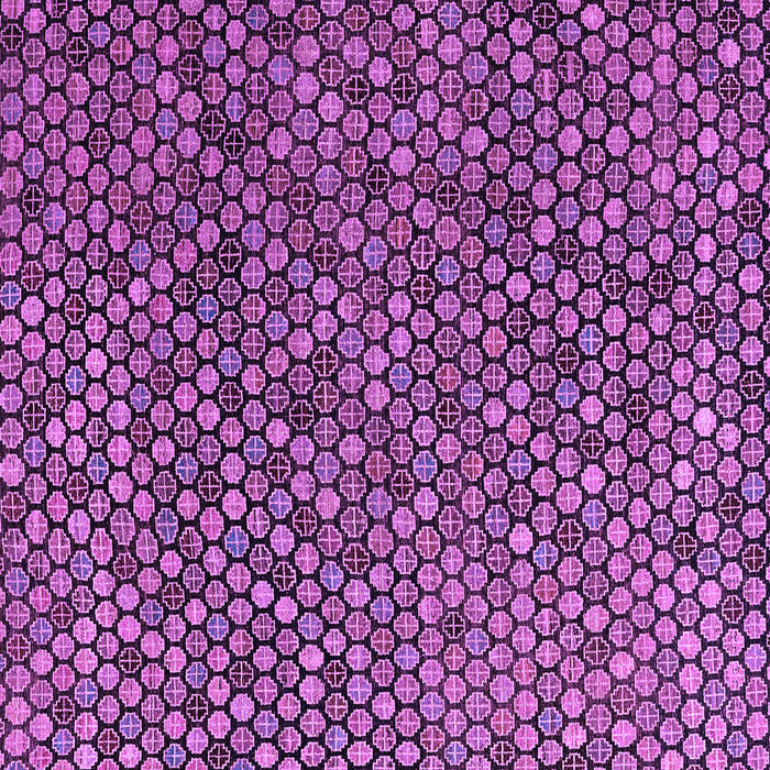 Square Machine Washable Abstract Purple Modern Area Rugs, wshabs4541pur