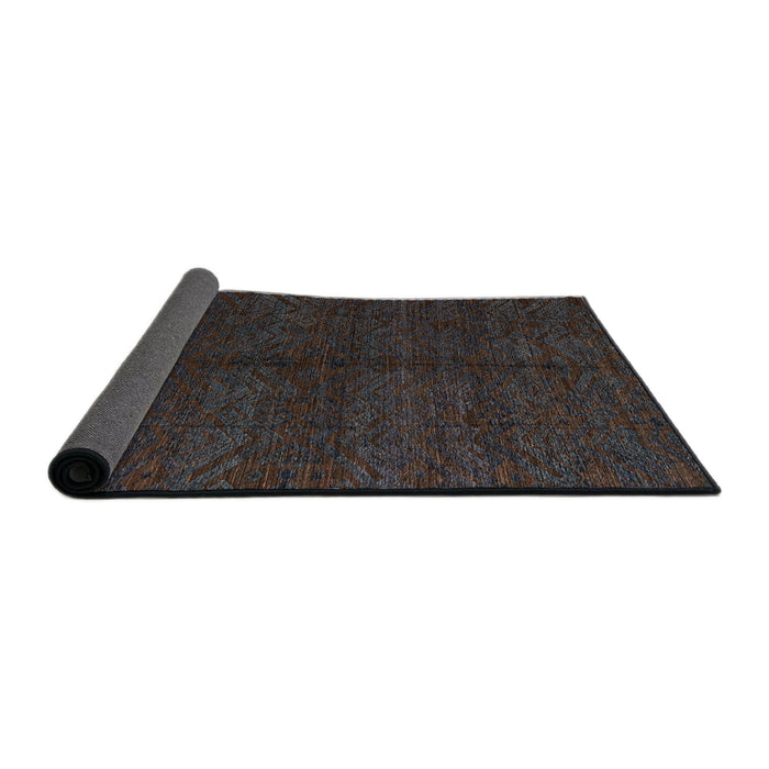 Sideview of Abstract Gray Modern Rug, abs4542