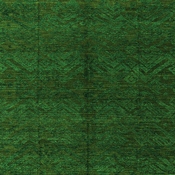 Machine Washable Abstract Green Modern Area Rugs, wshabs4542grn