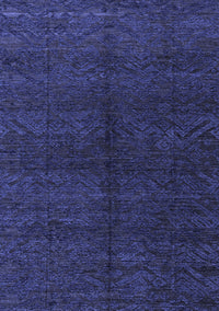 Abstract Blue Modern Rug, abs4542blu