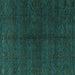 Square Abstract Turquoise Modern Rug, abs4542turq