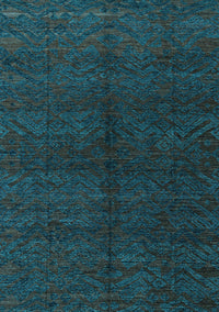 Abstract Light Blue Modern Rug, abs4542lblu