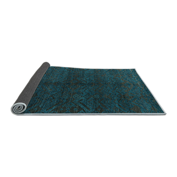 Sideview of Abstract Light Blue Modern Rug, abs4542lblu